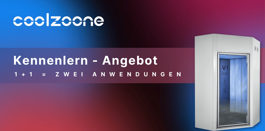 Einmal pro Person einlösbar - Cryo - Kennenlern-Angebot 1+1 - Zwei Anwendungen