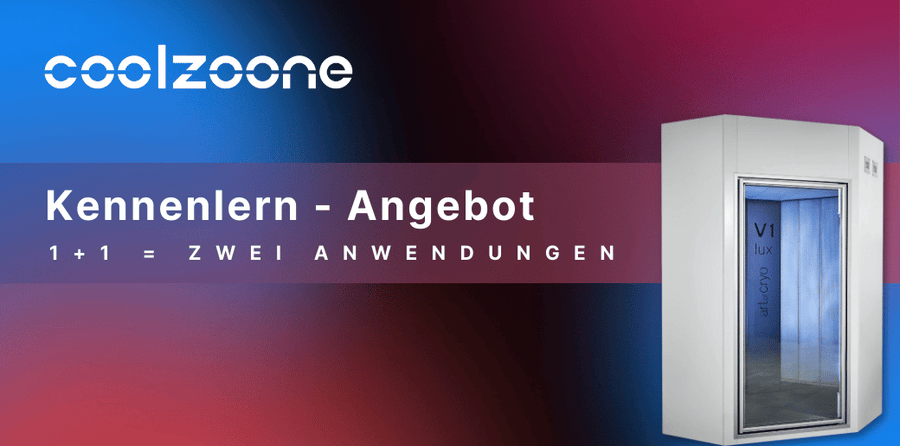 Einmal pro Person einlösbar - Cryo - Kennenlern-Angebot 1+1 - Zwei Anwendungen